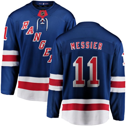 Herren New York Rangers Eishockey Trikot Mark Messier #11 Breakaway Königsblau Fanatics Branded Heim